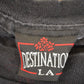 Vintage 1990's Destination LA Floral Hearts Souvenir Travel T-Shirt Women's XXL