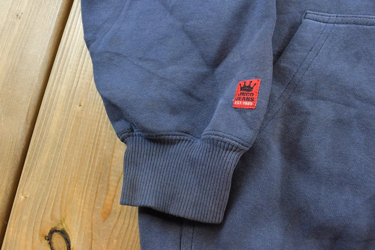 Vintage 1990s JNCO Jeans Dragon Tribal Hoodie Sweatshirt Mens S
