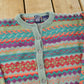 Vintage 1990s Gap Abstract Knit Cardigan Sweater Youth L