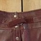 Vintage 1980s Zapata Leather Skirt Women's 26