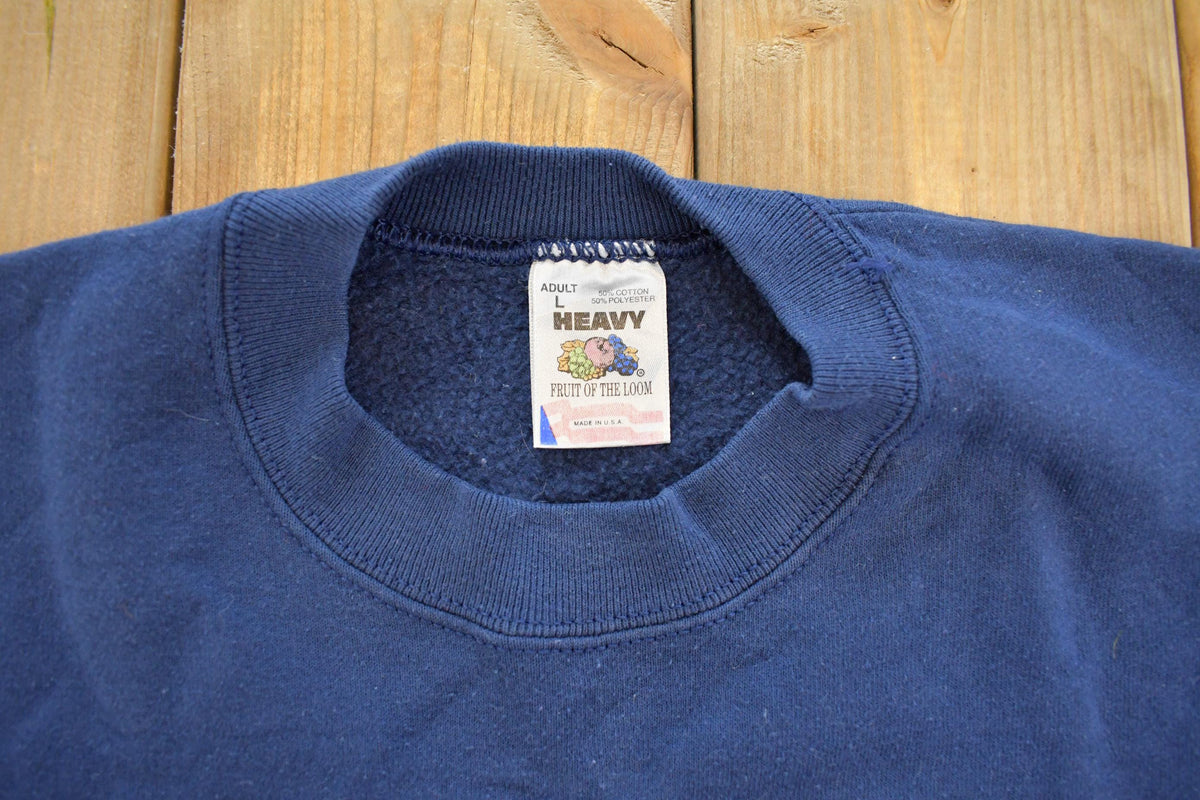 Vintage 1994 National Speed Skating Championships Embroidered Crewneck Sweatshirt Men's L