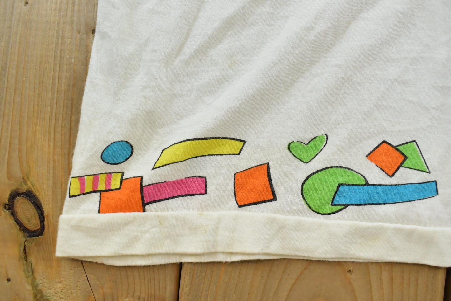 Vintage 1980s Take Away Hot Summer Romance Sequins Shoulder Pads T-Shirt Women's 2XL
