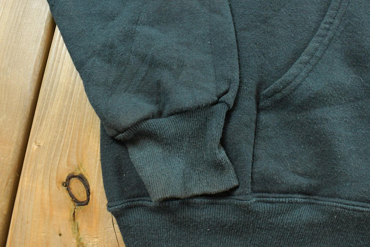 Vintage 2000s Black Blank Zip Up Hoodie Sweatshirt Men's L