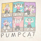 Vintage 90s Pump Cat Workout T-Shirt, Women's L, Made in USA
