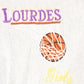 Vintage 1990s Lourdes Girls Basketball Cross Grain Crewneck Sweatshirt Women's XL