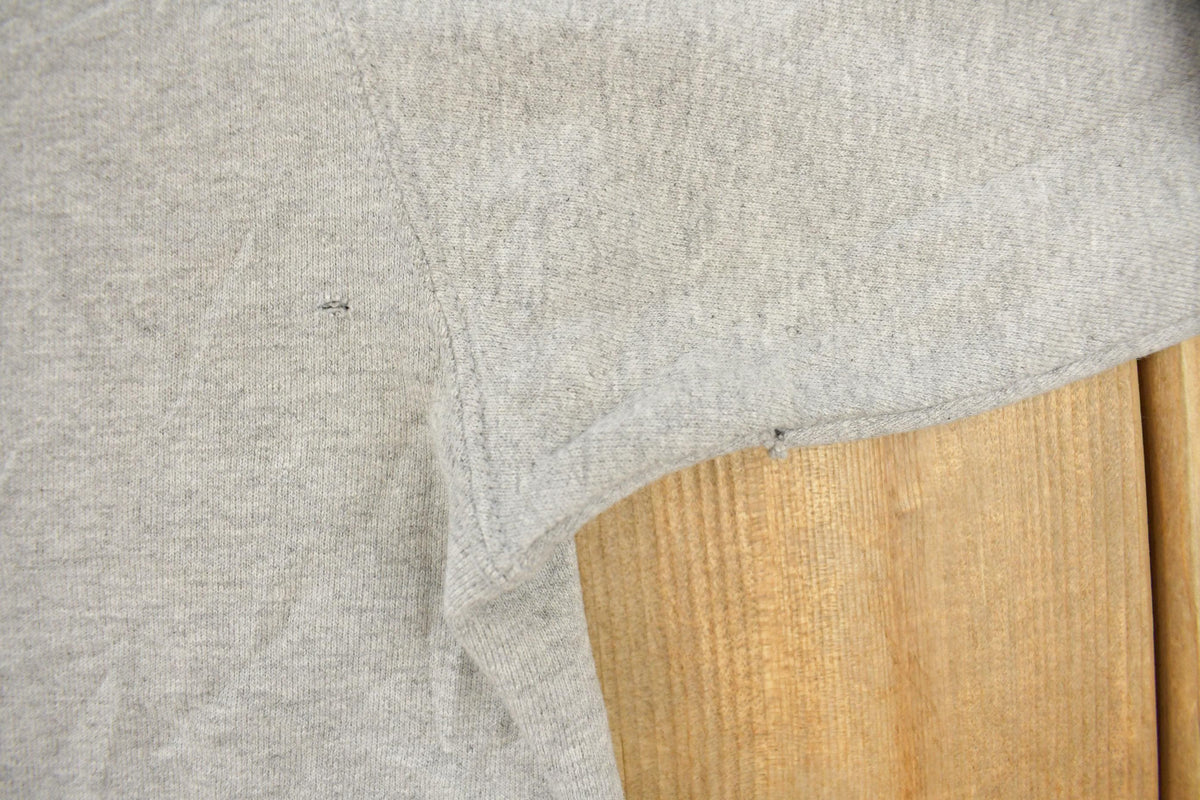 Vintage 2000s Champion Blank Gray Small Logo Hoodie Sweatshirt Men's 2XL