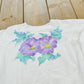 Vintage 1980s Floral Graphic Raglan Crewneck Sweatshirt Men's L