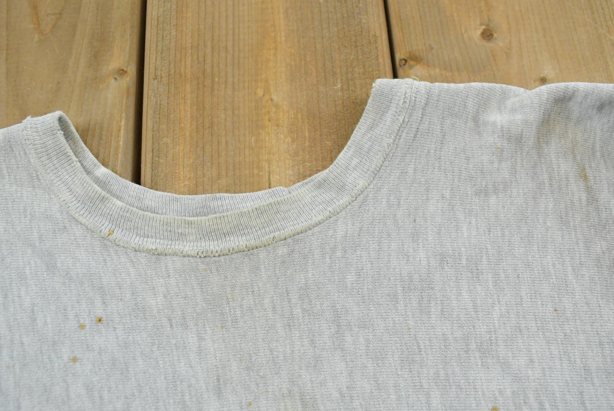 Vintage 1990s US Olympic Trainer Center Lake Placid Reverse Weave Style Crewneck Sweatshirt Men's M