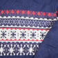 Vintage 1970s Buffalo Snowflake Knit Crewneck Sweater Mens M