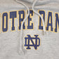 Vintage 1990s Notre Dame Hoodie Sweatshirt Men's S
