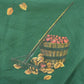 Vintage 1990s Autumn Apples Travel Souvenir Graphic Crewneck Sweatshirt Men's L