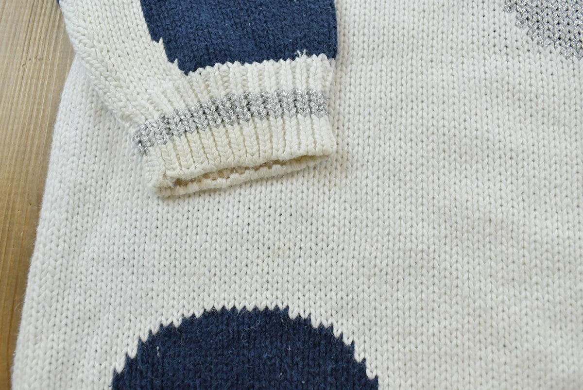 Vintage 1990s Marsh Landing Cotton Knit Sweater Women's L