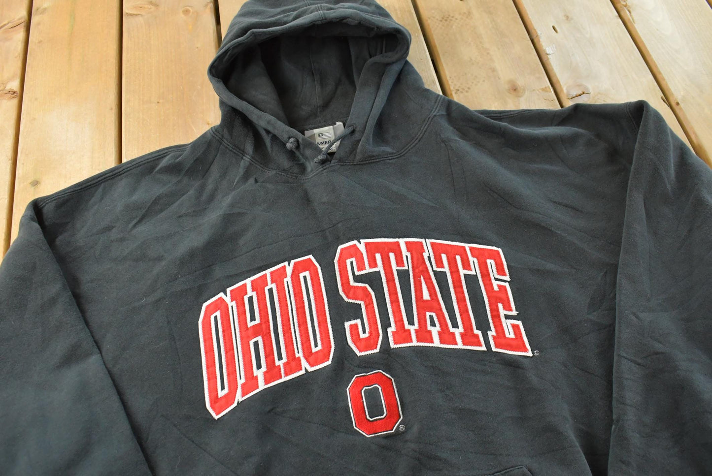 Vintage Y2K J America Ohio State University Hoodie Sweatshirt Men's 3XL