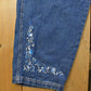 Vintage 1990s Revolt Floral Denim Overalls Men's 43 x 30