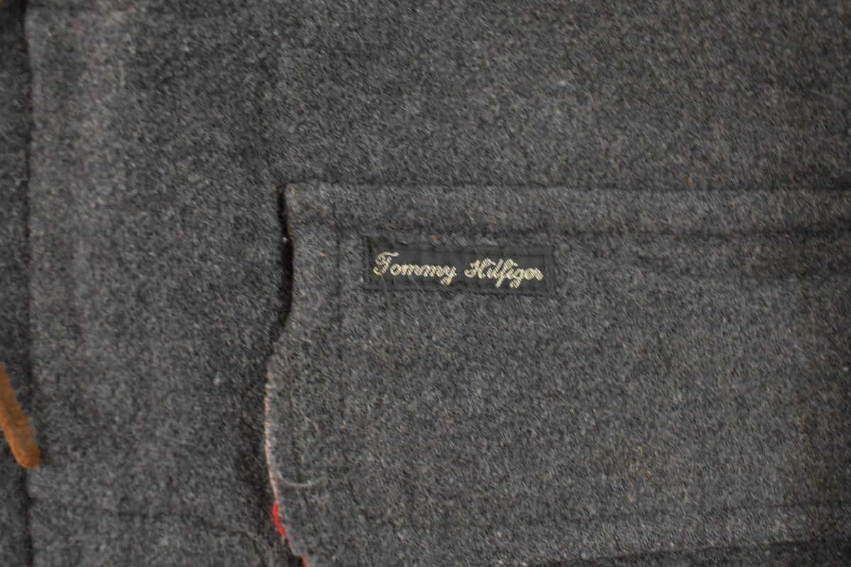 Vintage 1990s Tommy Hilfiger Wool Duffle Coat Men's Large