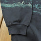 Vintage 1990s Wolf Theme All Over Print Henley Sweatshirt Men's XL
