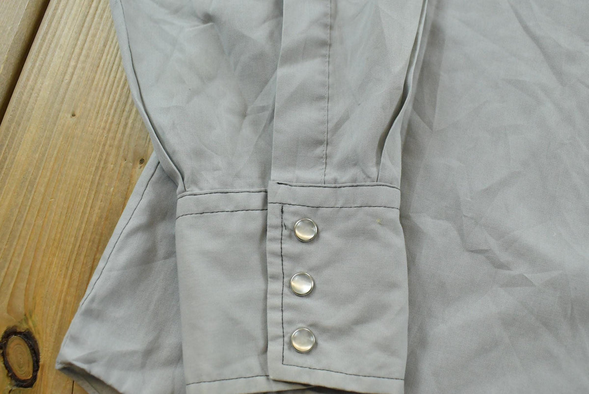 Vintage 1980s ATB Western Shirt Pearl Snap Button Up Shirt Men's L