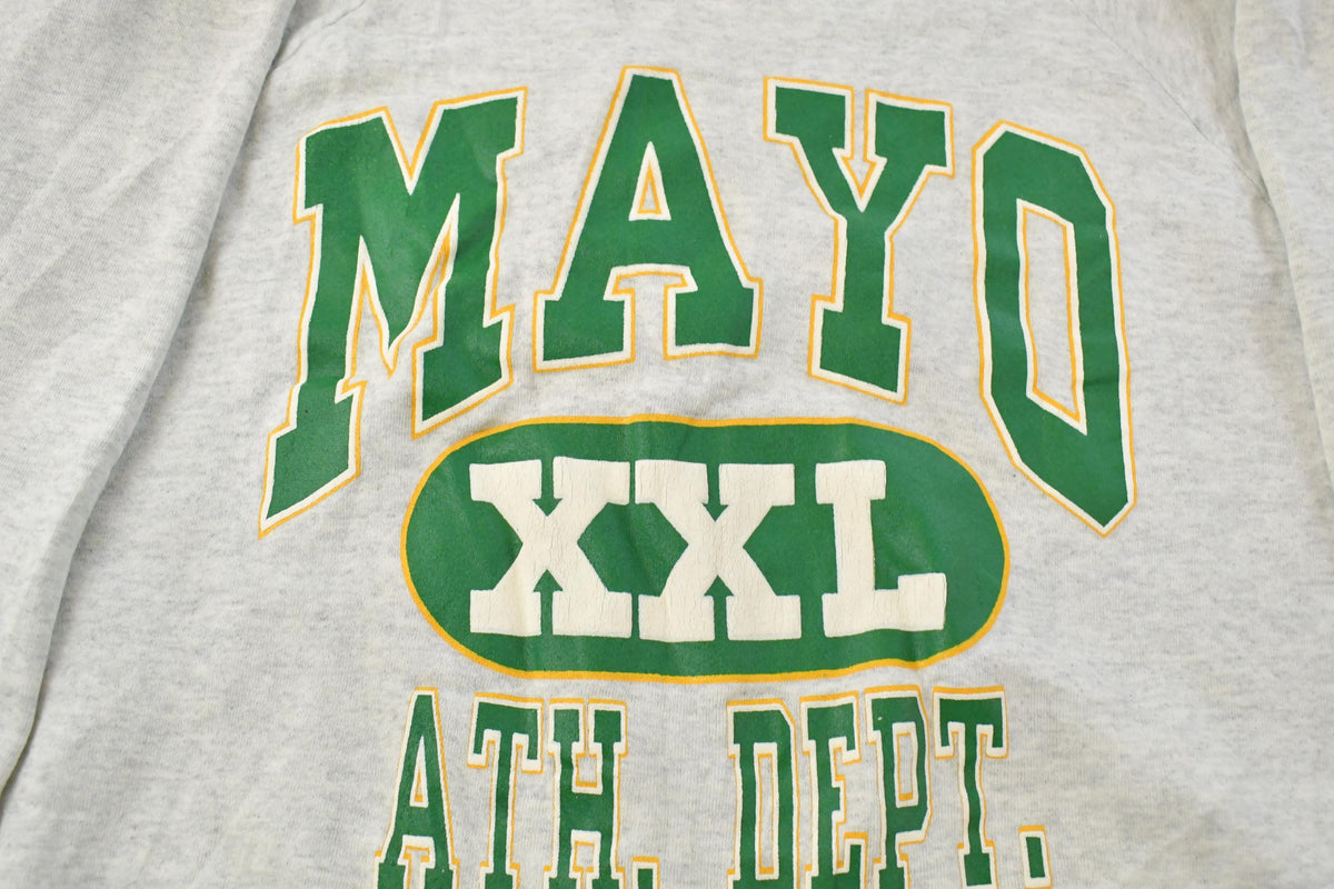 Vintage 1990s Mayo Athletic Dept Collegiate Crewneck Sweatshirt Men's XL