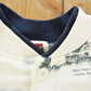 Vintage 1990s Art Unlimited Lighthouse All Over Print Cardigan Sweater Men's L