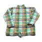 Vintage 1990s Cherrys Plaid Quarter Zip Fleece Sweater Men's S