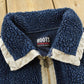 Vintage 1990s Roots Fleece Quarter Zip Sweatshirt Men's M