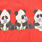 Vintage 1980s Three Pandas Raglan Graphic Crewneck Sweatshirt Men's L