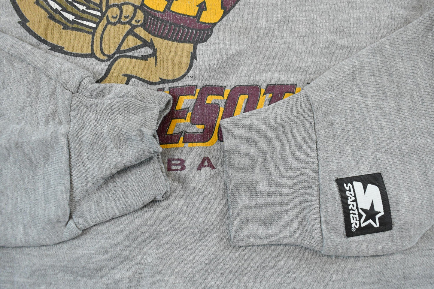 Vintage 1990s University of Minnesota Golden Gophers Starter Crewneck Sweatshirt Youth XL