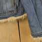 Vintage 2000s Faded Glory Faux Fur Denim Trucker Jacket Youth L