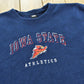 Vintage 1990s Iowa State University Cyclones Embroidered Collegiate Crewneck Fleece Sweatshirt Men's L