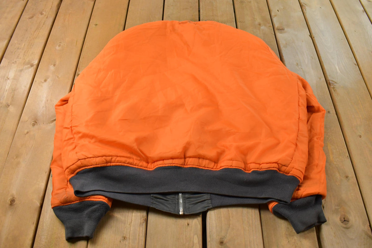 Vintage Y2K Knox Armory Reversible Bomber Jacket Men's XL