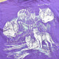 Vintage 1991 Rag Tops Black Hills Wolf Souvenir T-Shirt Men's S