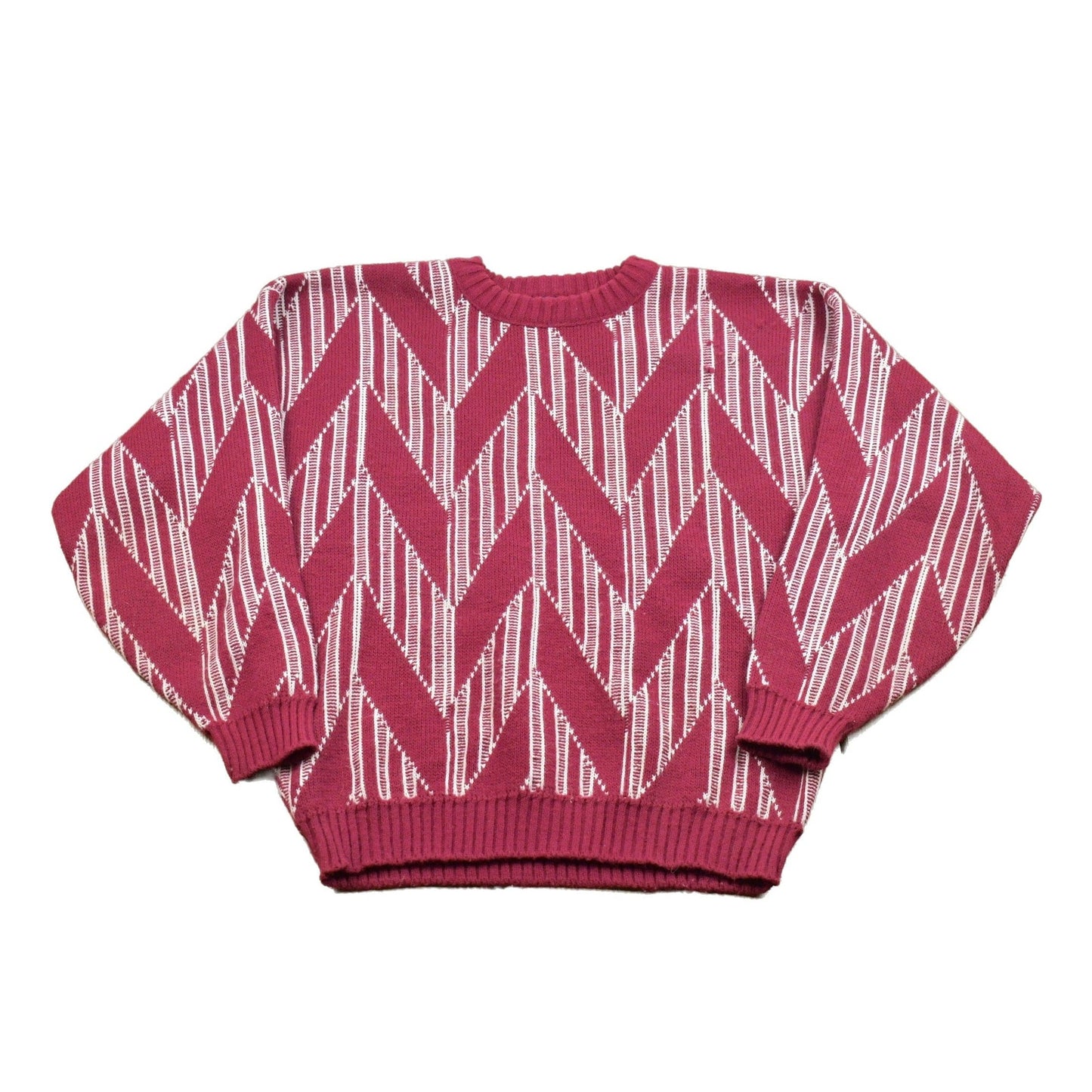 Vintage Knitted Aspetuck Trading Co Sweater Men's Large