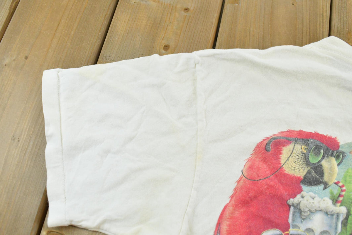 Vintage 1995 Jimmy Buffett's Caribbean Soul Cheese Burger in Paradise Souvenir Single Stitch Graphic T-Shirt Men's M