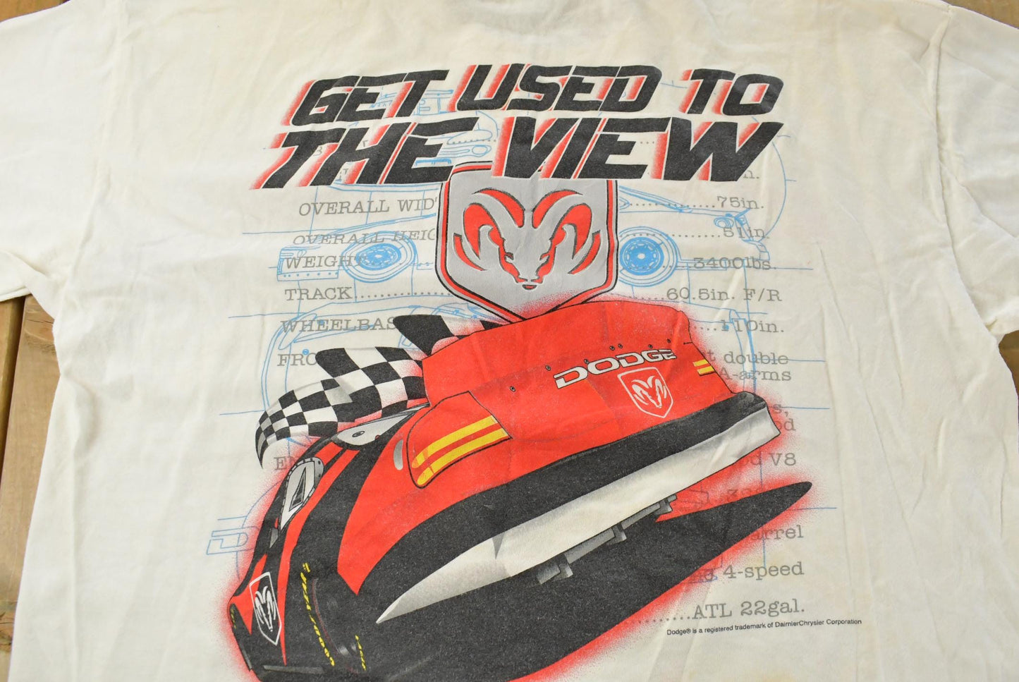 Vintage 1990s Dodge Motorsports Racing Graphic T-Shirt Men's XL
