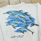 Vintage 1992 Bethany Beach Delaware Dolphins Souvenir Crewneck Sweatshirt Men's M