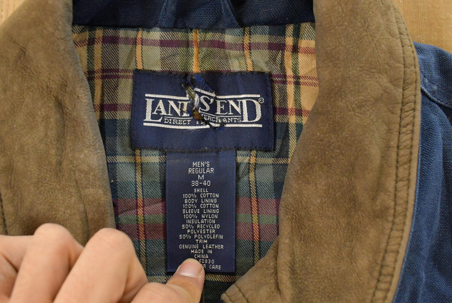 Vintage 1990s Lands' End Field Jacket Men's Medium