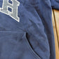 Vintage 1990s University of New Hampshire UNH Lee Cross Grain Reverse Weave Style Hoodie Sweatshirt Men's 2XL