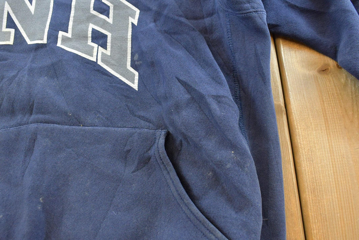 Vintage 1990s University of New Hampshire UNH Lee Cross Grain Reverse Weave Style Hoodie Sweatshirt Men's 2XL