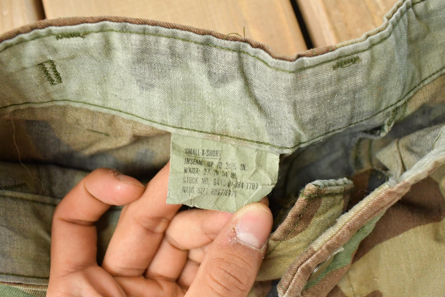 Vintage 2000s Army Woodland Camouflage Cargo Pants Men's Small X Short