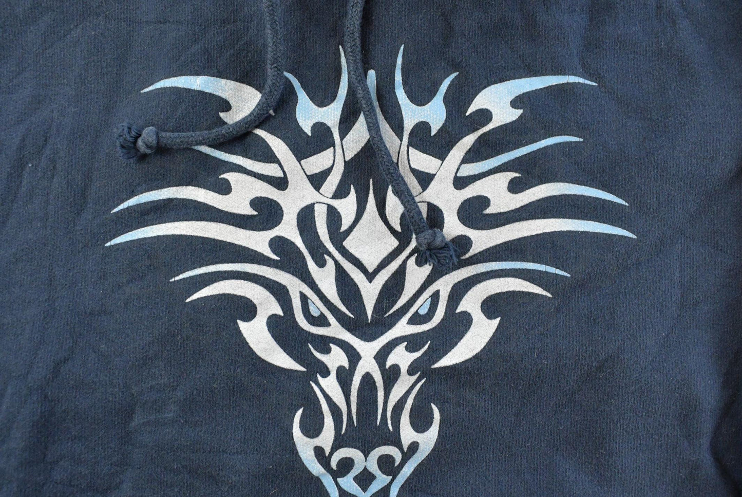 Vintage Y2K Streetwear Dragon Logo Skateboarding Hoodie Sweatshirt Men's L