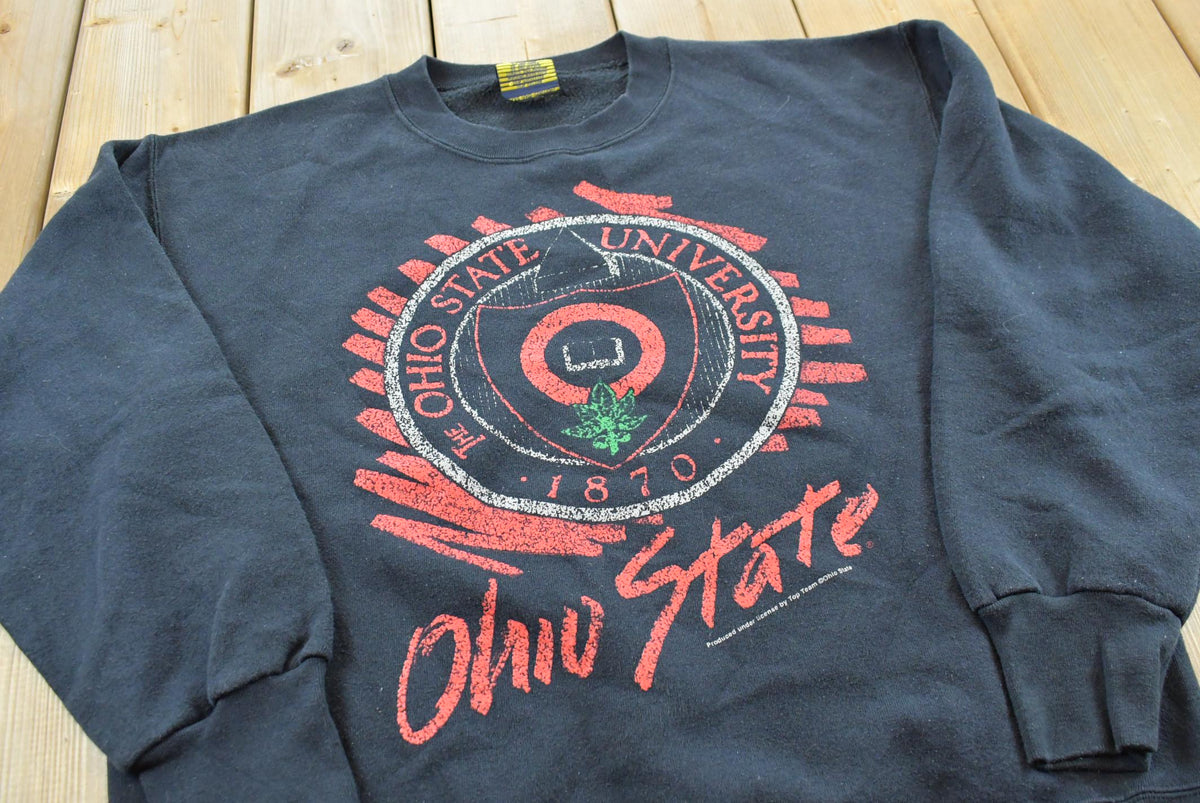 Vintage 1990s Ohio State University Buckeyes Collegiate Crewneck Sweatshirt Men's M