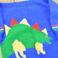 Vintage 1990s Stegosaurus Knit Sweater Youth XS