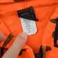 Vintage 1990s Ace Sportswear High Visibility Camo Orange Hoodie Men's 2XL