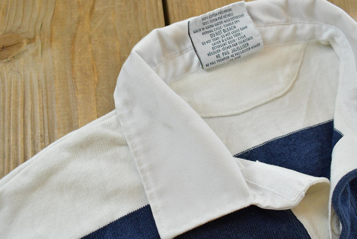 Vintage 2000s Barbarian Kennedy Catholic School Long Sleeve Rugby Polo Shirt Men's S