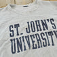 Vintage 1990s Thrashed St John's University Jansport Reverse Weave Style Crewneck Sweatshirt Men's L / NCAA Collegiate Streetwear