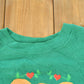 Vintage 1990s Cute Teddy Bear With Apples Graphic Raglan Crewneck Sweatshirt Men's L