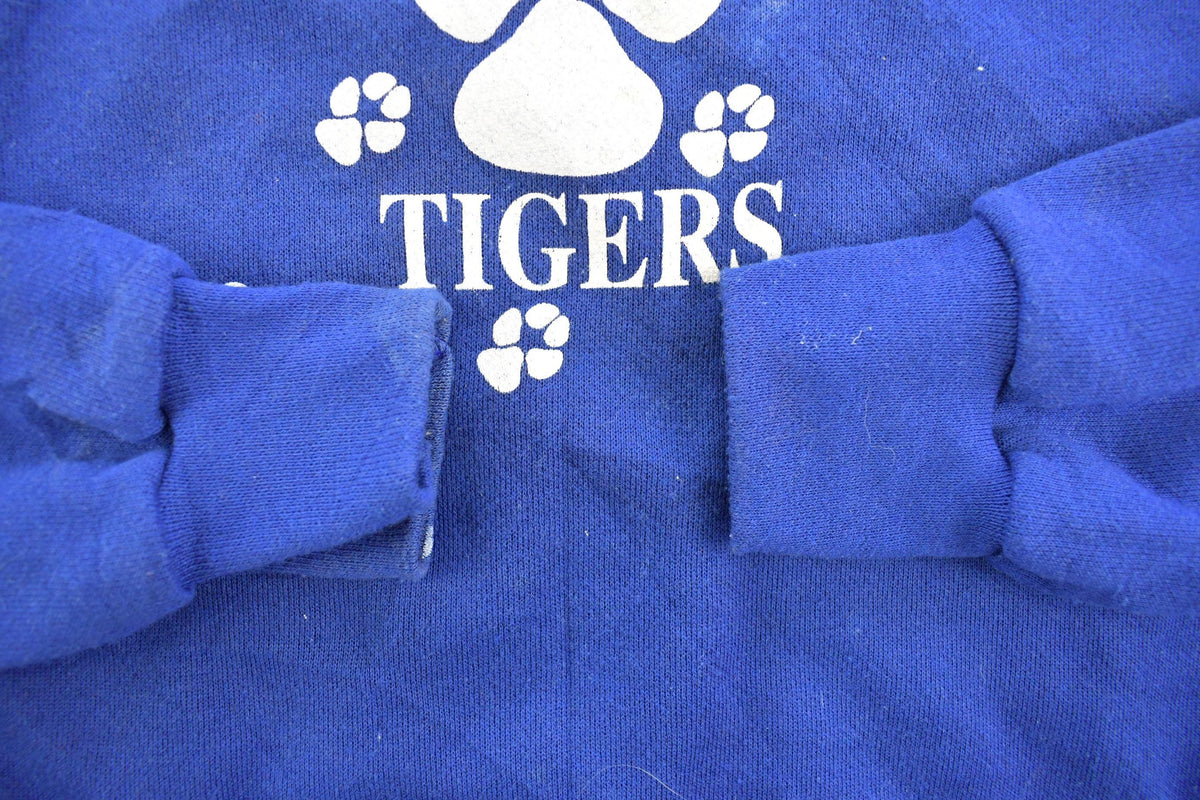 Vintage 1990s Thrashed Bel Air Tigers Collegiate Crewneck Sweatshirt Men's M