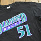 Vintage 1990s Arizona Diamondbacks Randy Johnson MLB Baseball T-Shirt Men's L