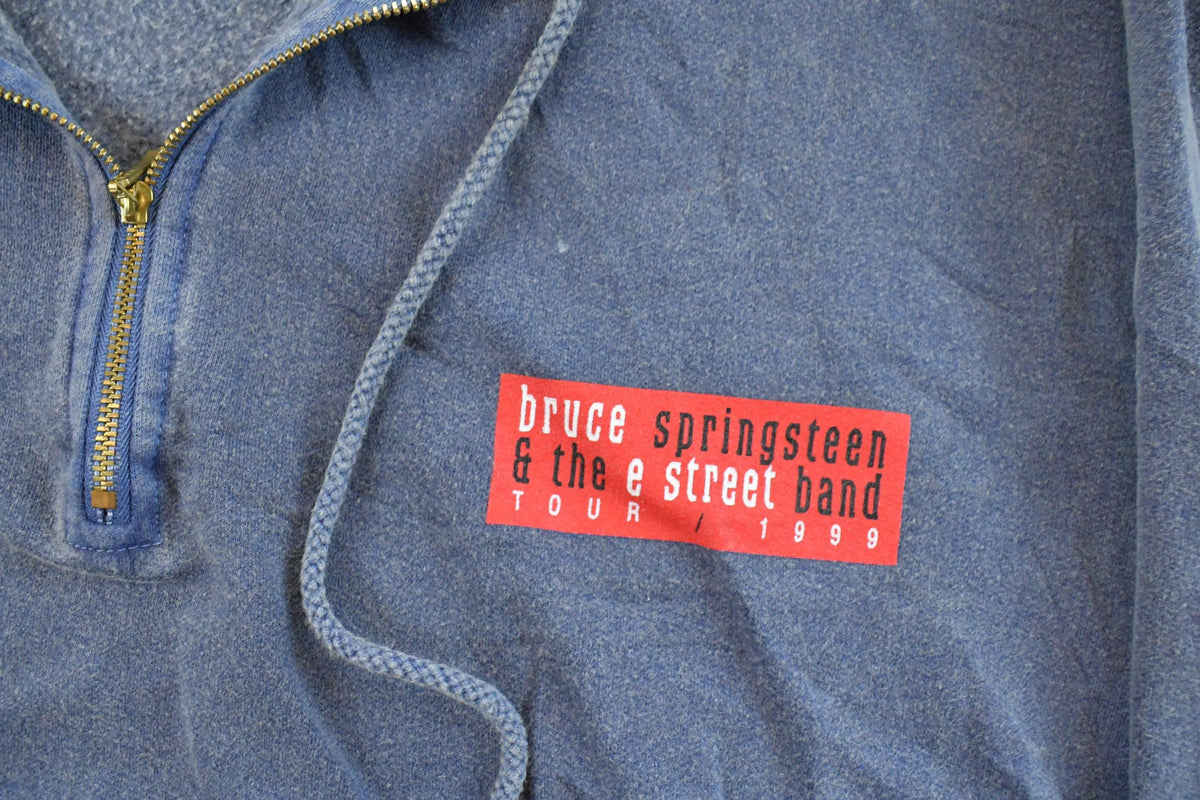 Vintage 1999 Bruce Springsteen & E Street Band Tour Quarter Zip Hoodie Men's XL / 90s Band Promo / Athleisure / Streetwear / 90s Sweatshirt