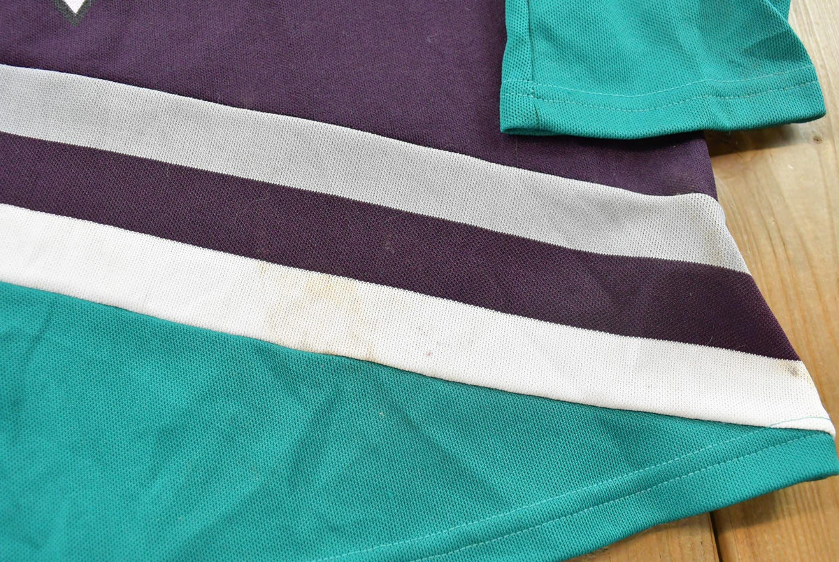 Vintage 1990s CCM Anaheim Mighty Ducks NHL Hockey Jersey Youth L Men's Large